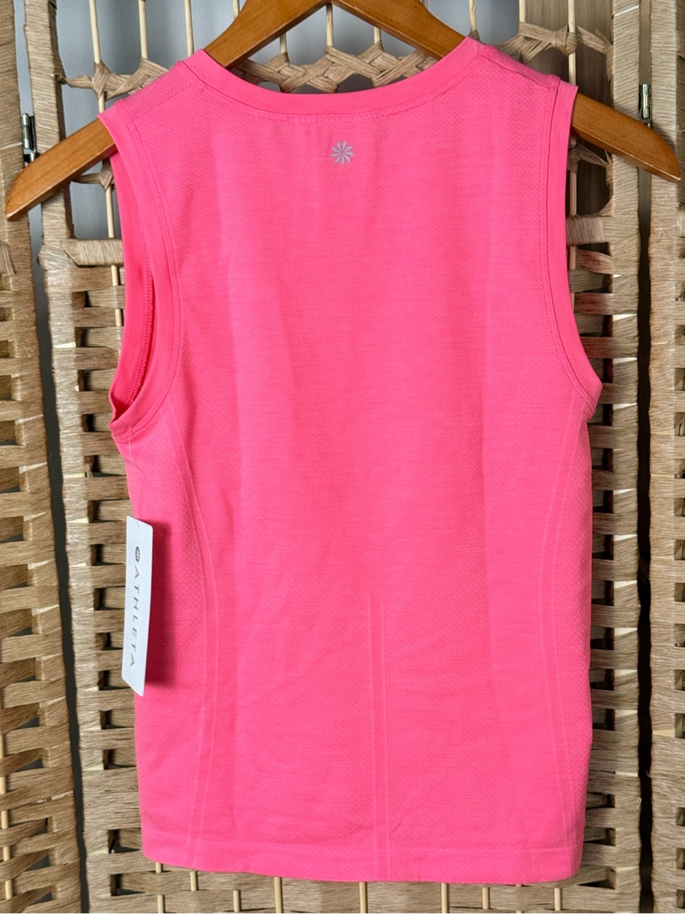 NWT Athleta Momentum Flex Tank in Cerise Heather Size Small - Picture 4 of 9